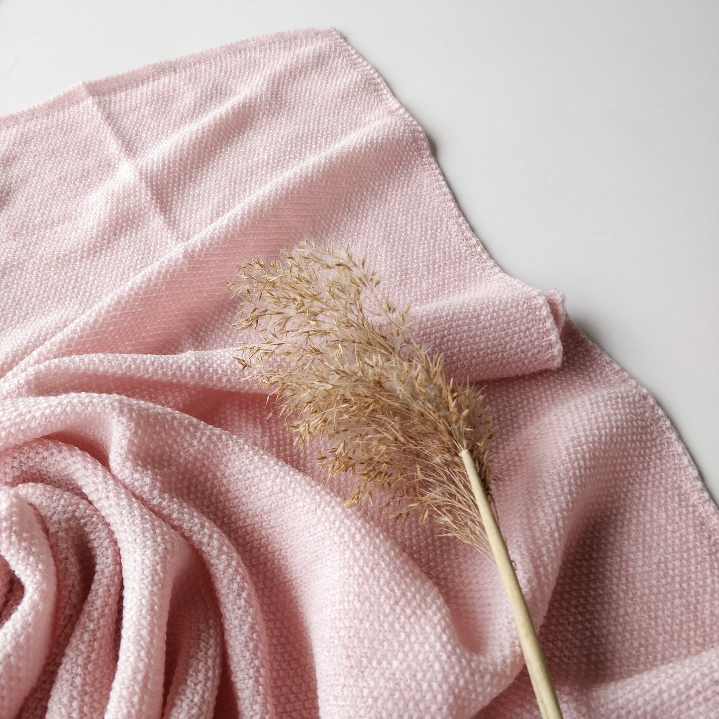 Ilon Wool Blanket, Dusty Pink