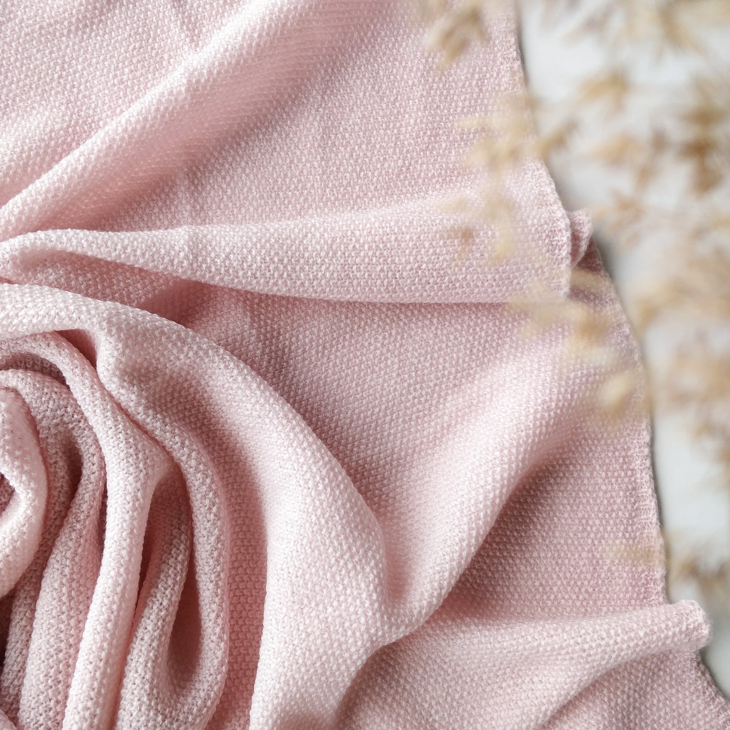 Ilon Wool Blanket, Dusty Pink