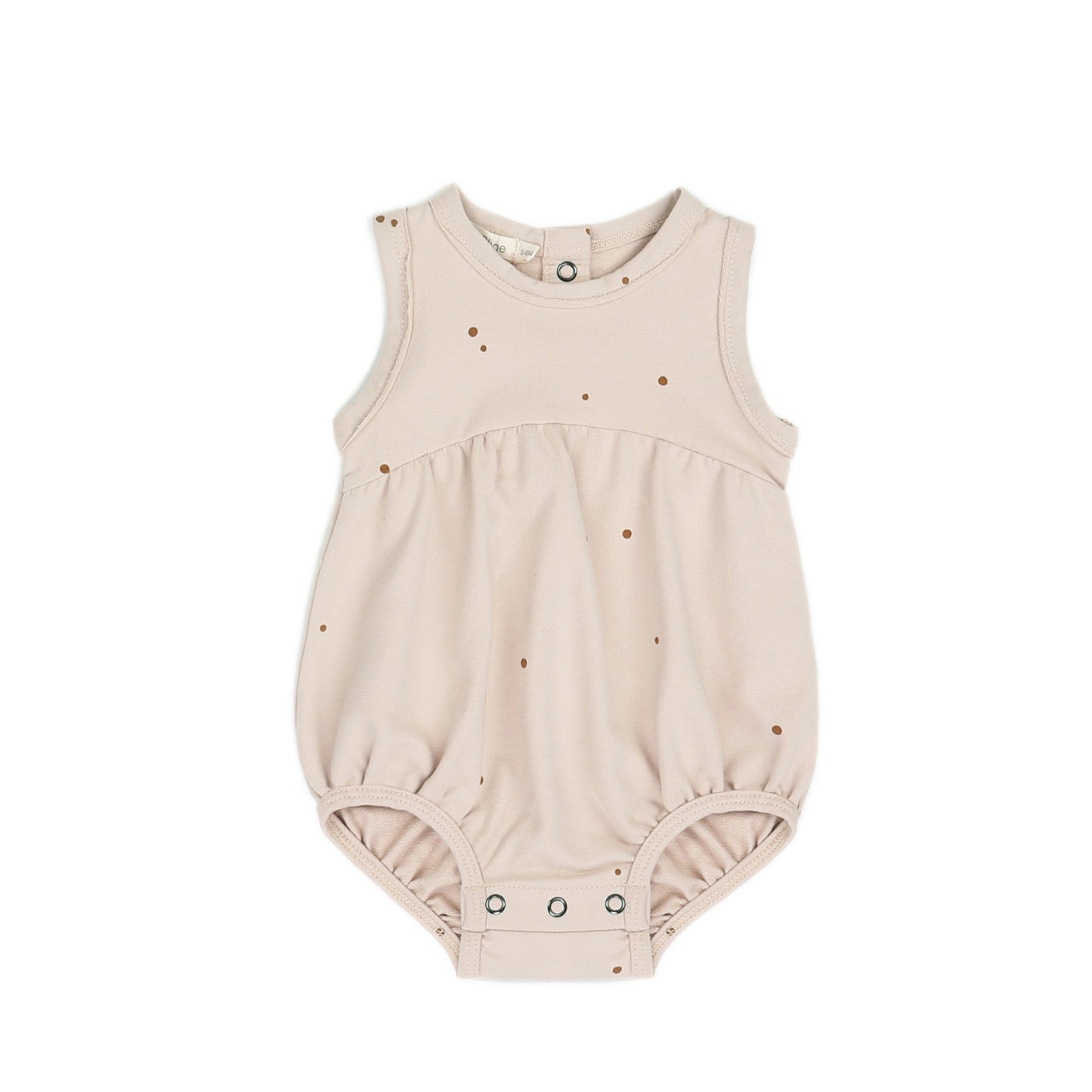 Bubble onesie dots, shell