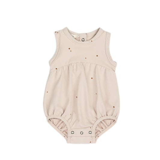 Bubble onesie dots, shell